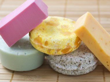 Beş sabunlar yakın çekim