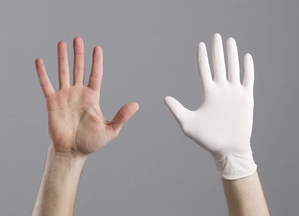 Two hands up — Stock Photo, Image