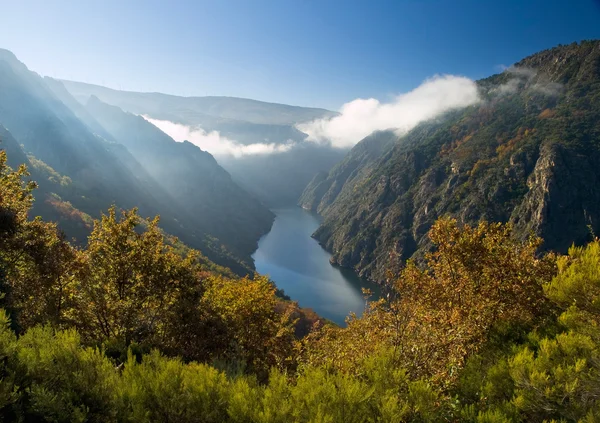 Sil river canyon, Toledo, İspanya