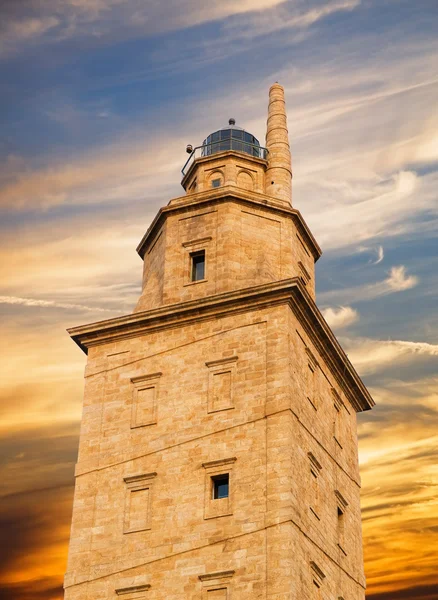 Hercules tower detail in La Coruna, Spain. — Stock Photo, Image