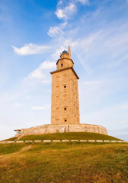 Torre de Hércules (farol) l em La Coruna, Espanha . — Fotografia de Stock