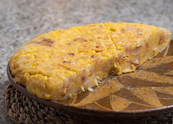 Część hiszpański omlet — Zdjęcie stockowe