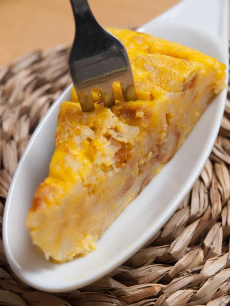 Portion of Spanish omelette — Stock Photo, Image