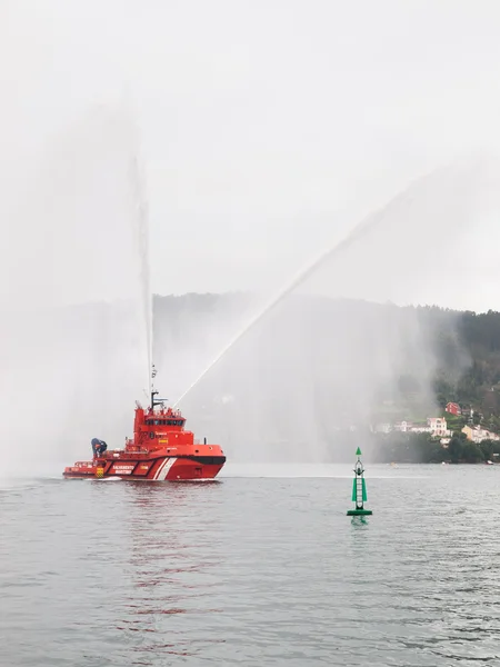 FERROL, SPAIN - FEBRUARY 15: Spanish Sea rescue tug on February — Stock Photo, Image