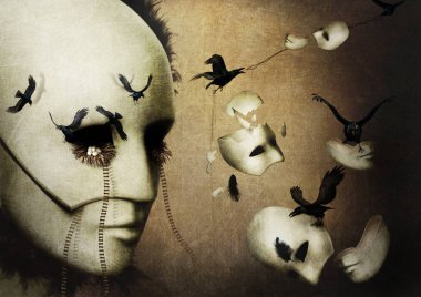 Gotik Sahne, Kuzgunlar, JPG, 300 dpi, 3500x2480 piksel