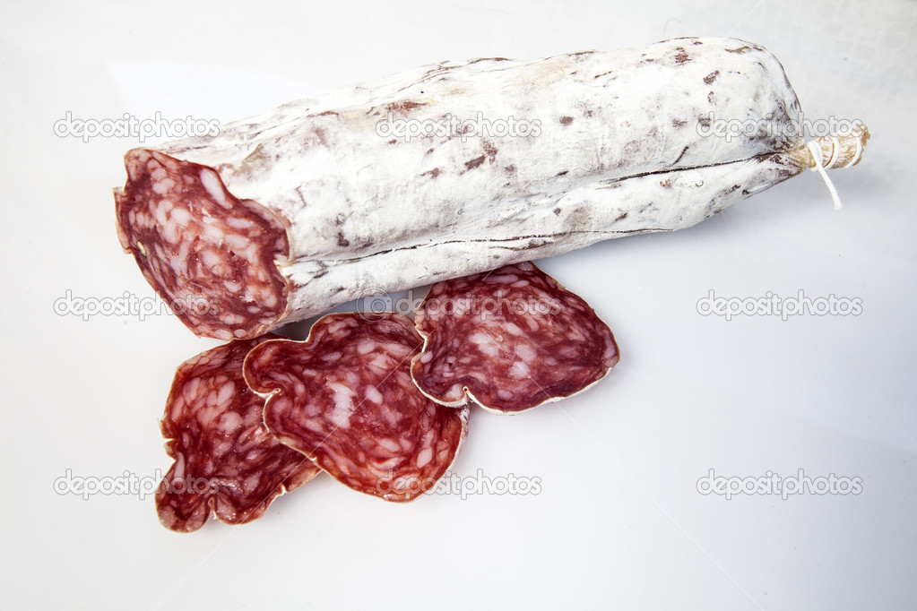 Small salami,typical italian product — Stock Photo © fiorellamacor