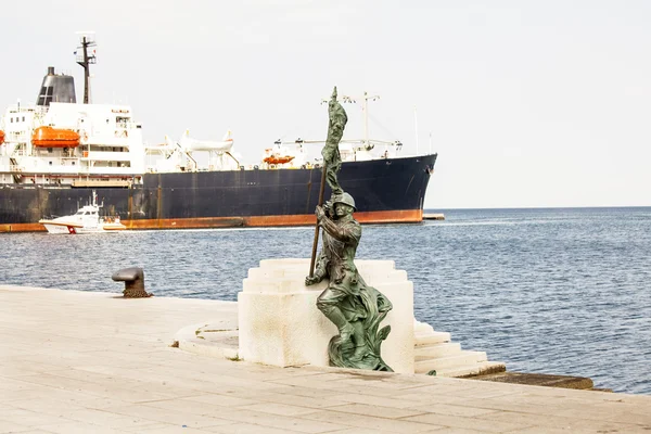 As estátuas de Sharpshooters em Trieste — Fotografia de Stock