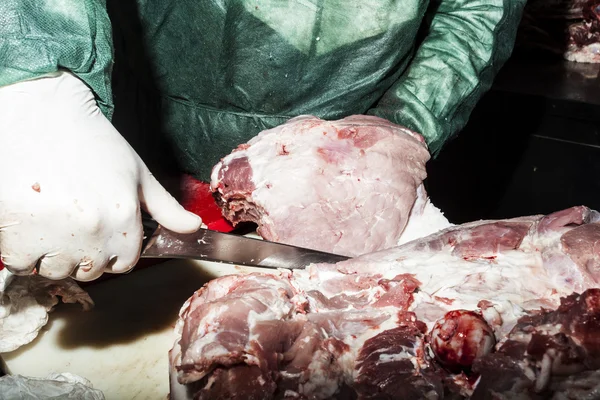 Laboratório de carne de porco — Fotografia de Stock