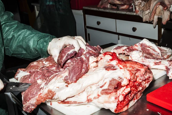 Laboratório de carne de porco — Fotografia de Stock