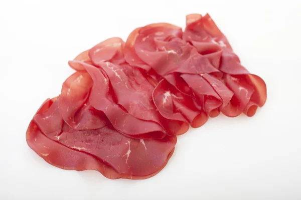 Bresaola, carne de vită uscată — Fotografie, imagine de stoc