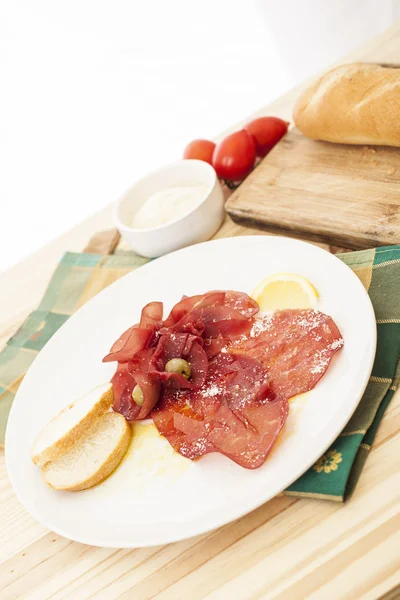 Bresaola, carne seca — Foto de Stock