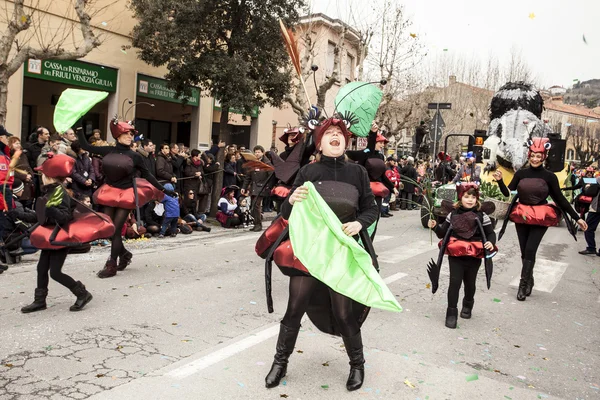 Muggia karnaval geçit, İtalya — Stok fotoğraf