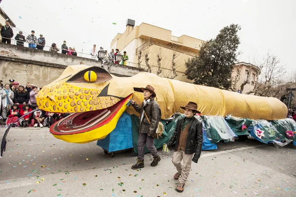 Parata del Carnevale di Muggia, Italia — Foto Stock