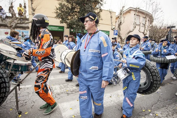 Muggia karnevalsumzug, italien — Stockfoto