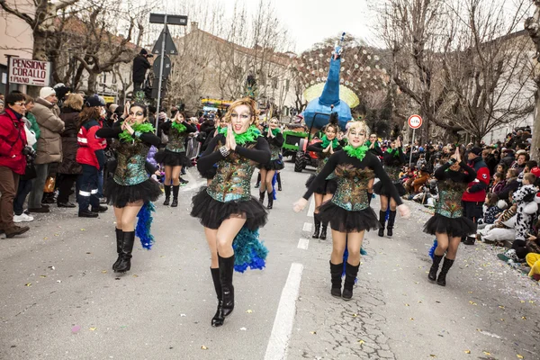 Muggia karnaval geçit, İtalya — Stok fotoğraf