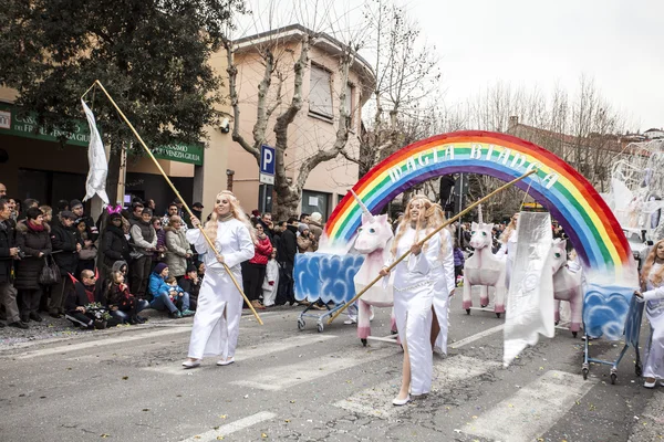 Muggia carnival parade, Italien — Stockfoto