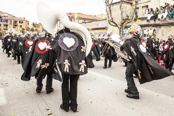 Muggia carnival parade, Italien — Stockfoto