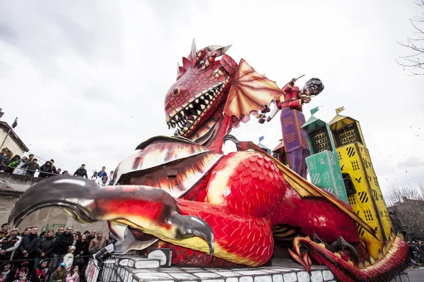 Muggia carnival parade, Italien — Stockfoto