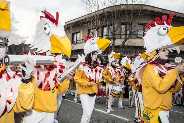 Muggia carnival parade, Italien — Stockfoto