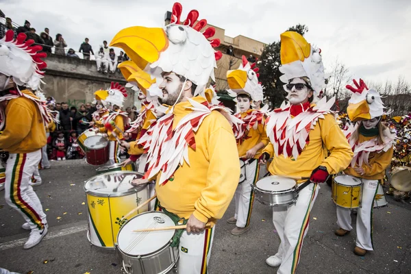 Muggia carnival parade, Italien — Stockfoto
