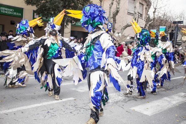 Muggia karnaval geçit, İtalya — Stok fotoğraf