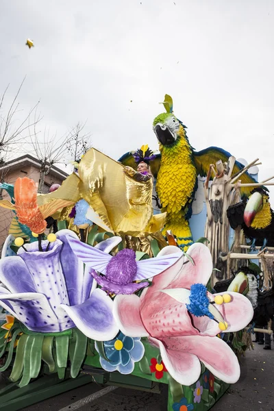 Muggia carnival parade, Italien — Stockfoto