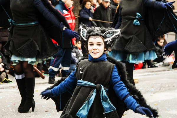 Muggia carnival parade, Italien — Stockfoto