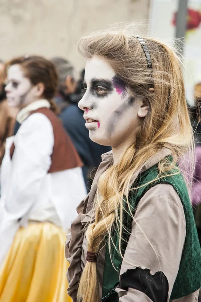 Muggia carnival parade, Italien — Stockfoto