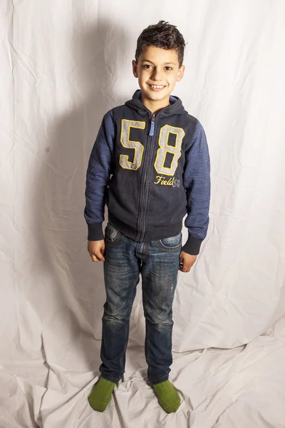 Young dark haired boy — Stock Photo, Image