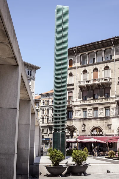 Goldoni Square, Trieste, Italy — стоковое фото