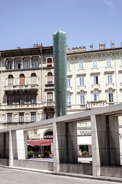 Goldoni Square, Trieste, Italy — стоковое фото