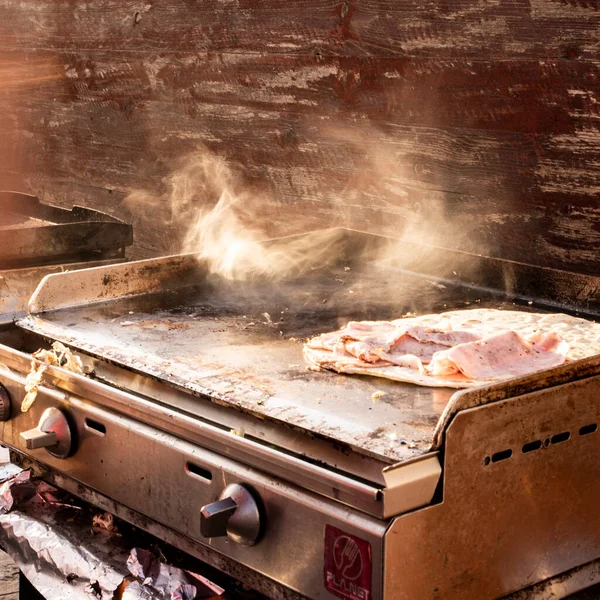 Piadina Ham Grill Muggia Trieste Italy — Fotografia de Stock