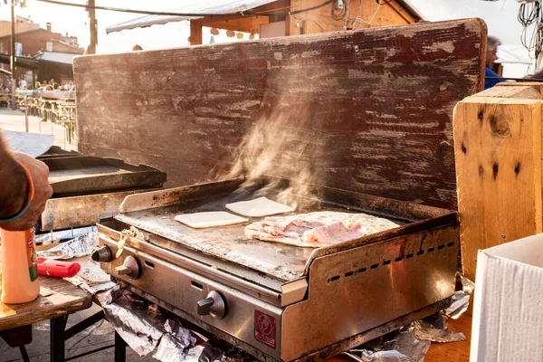 Piadina Ham Grill Muggia Trieste Italy — Stockfoto