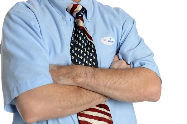 Determined Patriot Voter — Stock Photo, Image