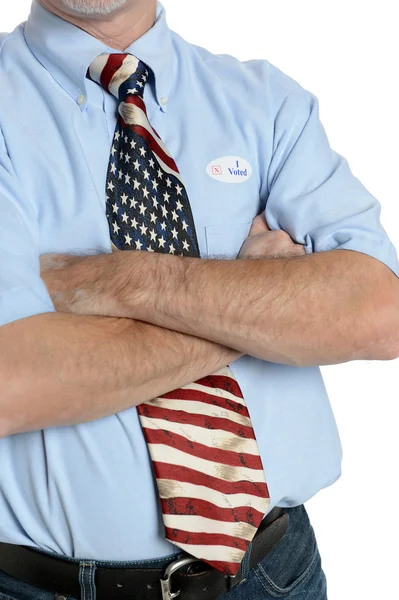 Determined Patriot Voter — Stock Photo, Image