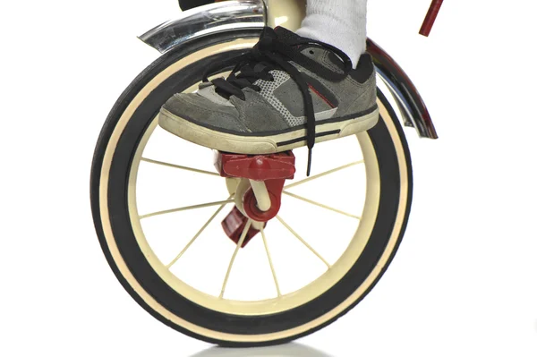 Gyermek tricikli-val cipő — Stock Fotó
