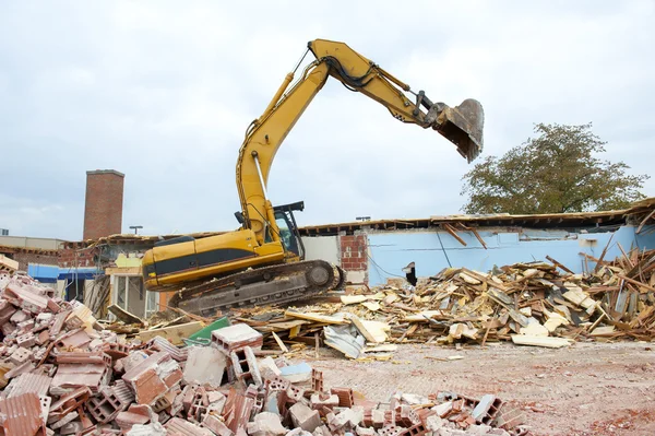 Rivning av byggnader — Stockfoto