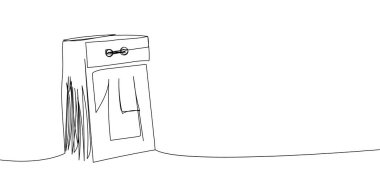 14 Şubat tarihli gevşek yapraklı takvim. Bir satır takvim sanatı, unutulmaz tarih, geri sayım, tatil, aşk.