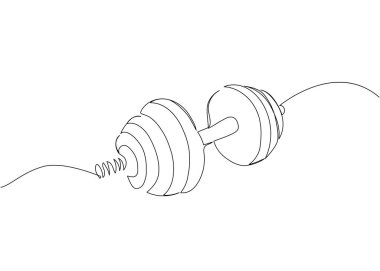 Ayarlanabilir Dumbbell bir satır sanat eseri. Spor, güç, fitness, aktivite, aktif, kaslı, sağIık, halter, ağırlık, egzersiz, atlet kettlebell kası çizilmiş.