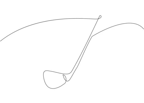 Golf Club One Line Art Continuous Line Drawing Sport Luxury — ストックベクタ