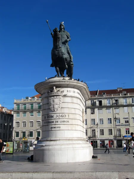 Statua di Re Giuseppe I Lisbona (Portogallo) ) — Foto Stock