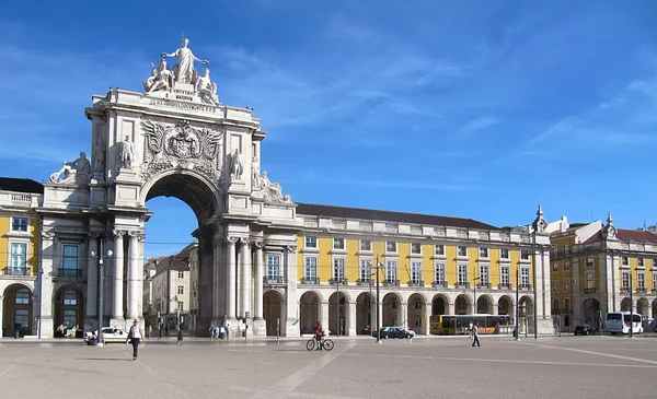 Plaza do comercio Lisbona (Portogallo) ) — Foto Stock