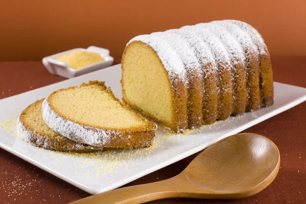 Cornmeal cake — Stock Photo, Image