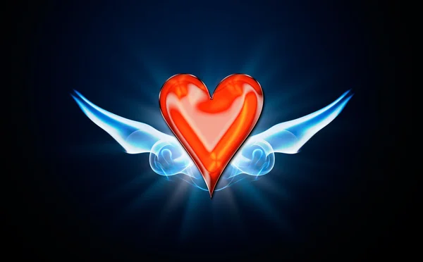 Herzen, Symbol für Poker — Stockfoto