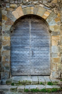 eski ortaçağ bir kapı. Carcassonne