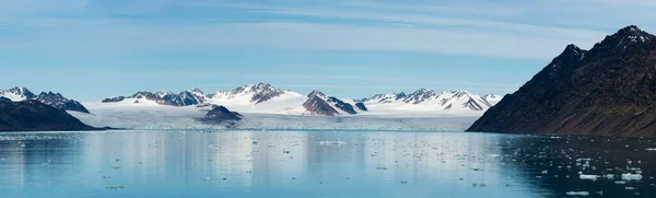 Glacier Lilliehook Fjord Lilliehook Île Spitsbergen Archipel Svalbard Norvège Europe — Photo