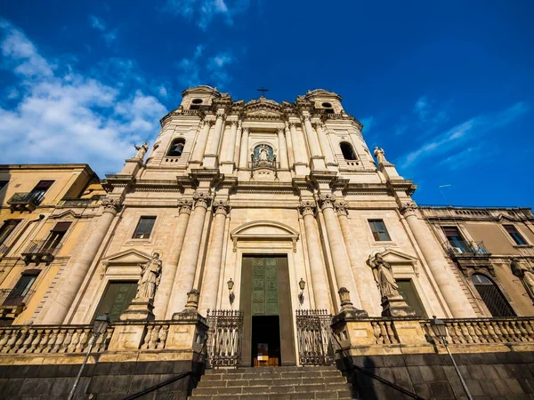 Kostel San Benedetto Provincie Catania Sicílie Itálie Evropa — Stock fotografie