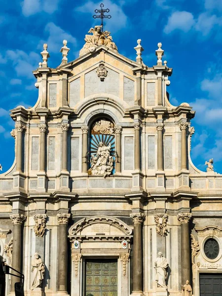 โบสถ เซนต อากาตะ Piazza Del Doumo งหว Catania ตาล โรป — ภาพถ่ายสต็อก