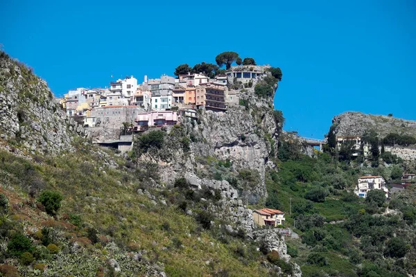 Castelmola Κοντά Στην Ταορμίνα Επαρχία Μεσσήνης Σικελία Ιταλία Ευρώπη — Φωτογραφία Αρχείου