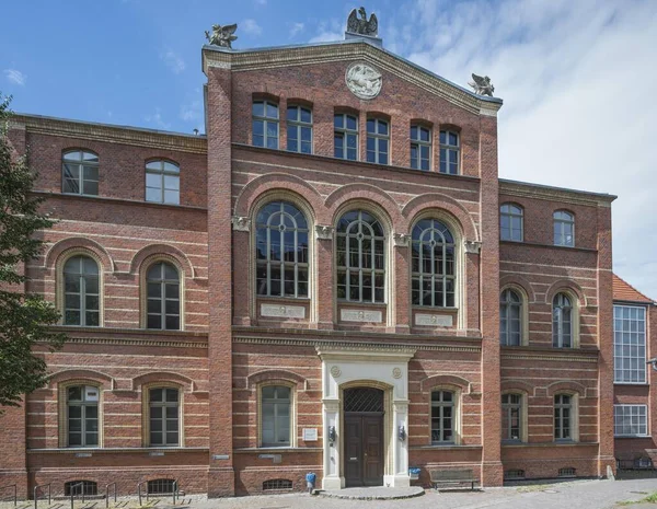 University Greifswald Institute Anatomy Cell Biology 1855 Neoclassical Brick Facade — стокове фото